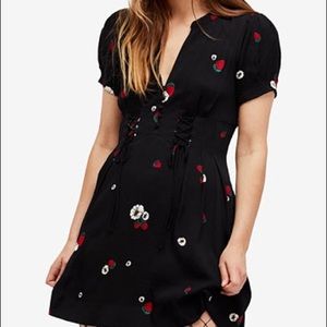 Feee People Lace Up Dress